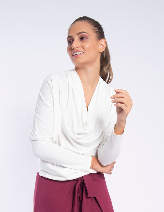 Alysh USA | Draped neckline blouse