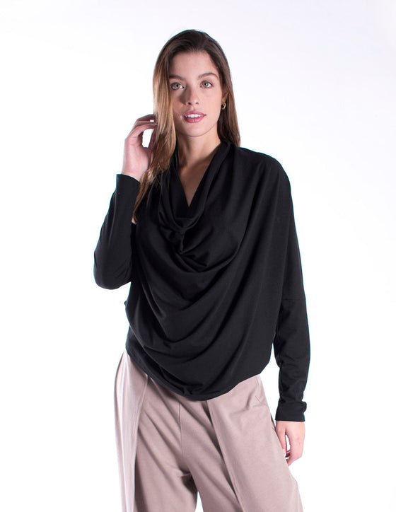 Alysh USA | Draped neckline blouse