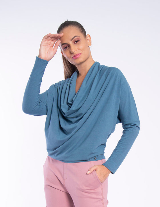 Alysh USA | Draped neckline blouse