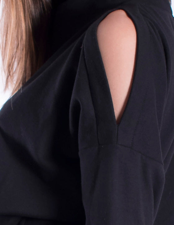 Alysh USA | Shoulder slit sweatshirt