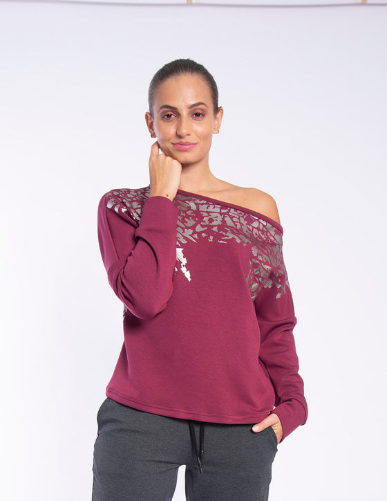 Alysh USA | Loose sweatshirt with neckline