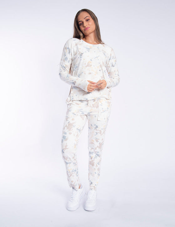 Alysh USA | Pants with printed fabric