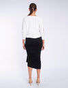 Alysh USA | Straight pleated skirt